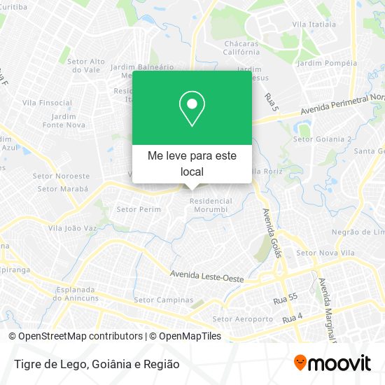 Tigre de Lego mapa