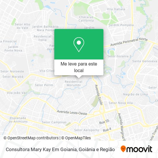 Consultora Mary Kay Em Goiania mapa