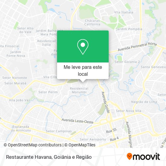 Restaurante Havana mapa