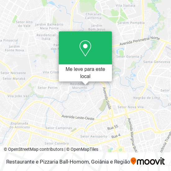 Restaurante e Pizzaria Ball-Homom mapa