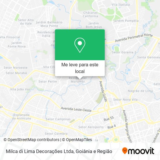 Milca di Lima Decorações Ltda mapa