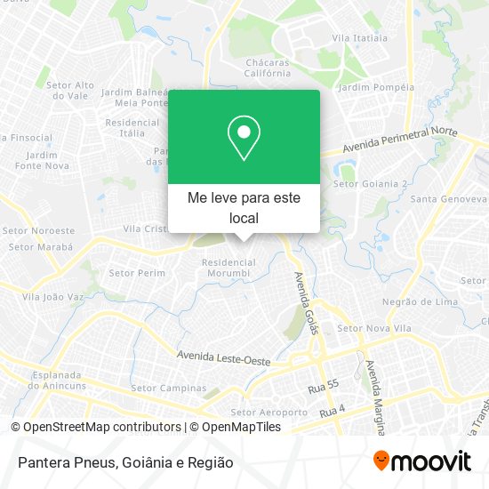 Pantera Pneus mapa
