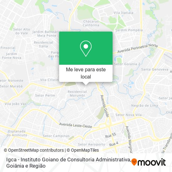 Igca - Instituto Goiano de Consultoria Administrativa mapa