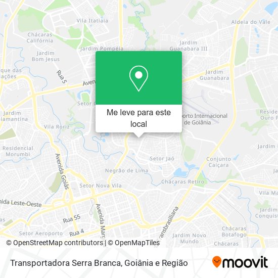 Transportadora Serra Branca mapa