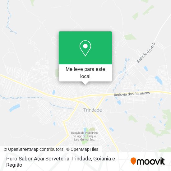 Puro Sabor Açaí Sorveteria Trindade mapa