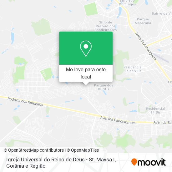 Igreja Universal do Reino de Deus - St. Maysa I mapa