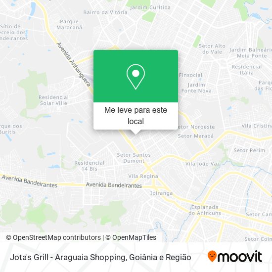 Jota's Grill - Araguaia Shopping mapa