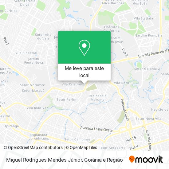 Miguel Rodrigues Mendes Júnior mapa