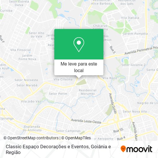 Classic Espaço Decorações e Eventos mapa