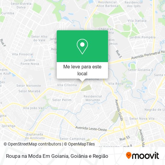 Roupa na Moda Em Goiania mapa