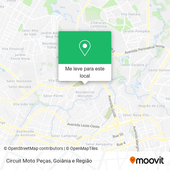 Circuit Moto Peças mapa