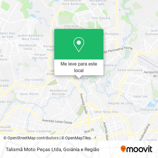 Talismã Moto Peças Ltda mapa