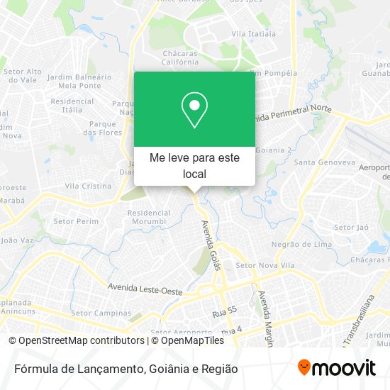 Fórmula de Lançamento mapa