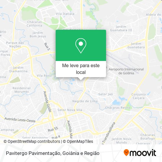 Pavitergo Pavimentação mapa