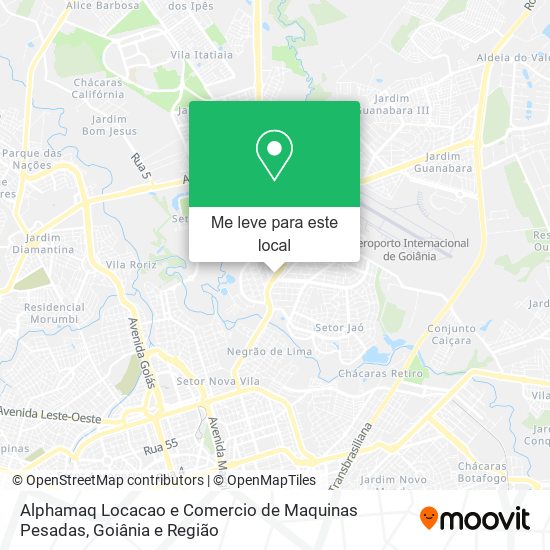 Alphamaq Locacao e Comercio de Maquinas Pesadas mapa