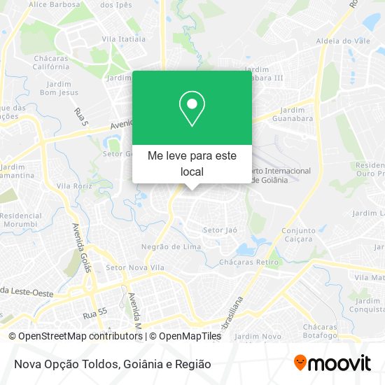 Nova Opção Toldos mapa