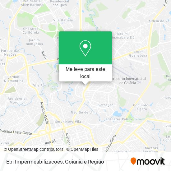 Ebi Impermeabilizacoes mapa