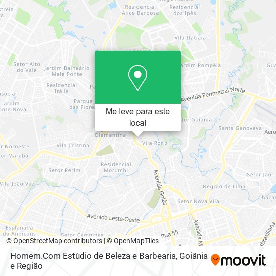 Homem.Com Estúdio de Beleza e Barbearia mapa