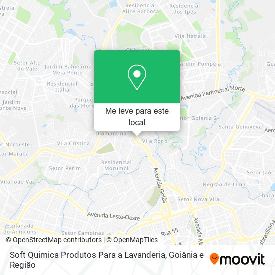 Soft Quimica Produtos Para a Lavanderia mapa