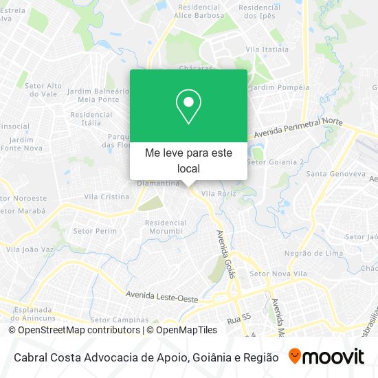 Cabral Costa Advocacia de Apoio mapa