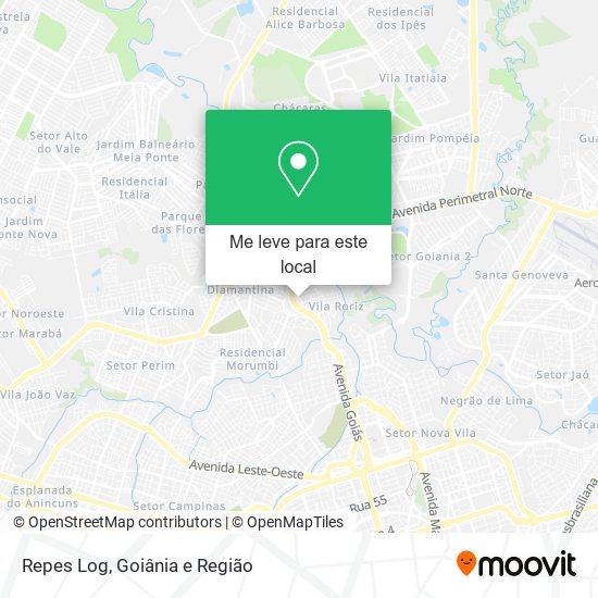Repes Log mapa