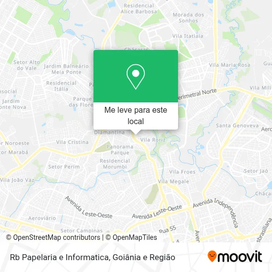 Rb Papelaria e Informatica mapa