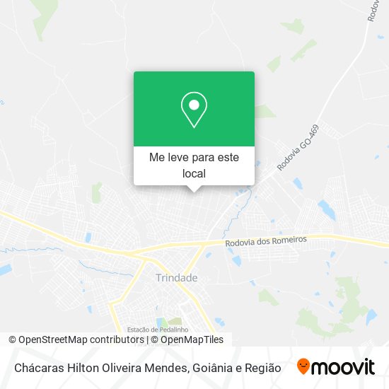 Chácaras Hilton Oliveira Mendes mapa