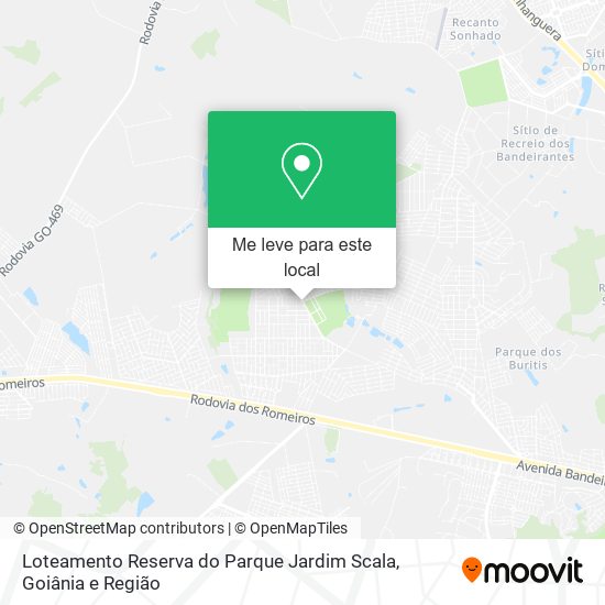 Loteamento Reserva do Parque Jardim Scala mapa