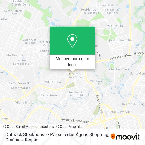 Outback Steakhouse - Passeio das Águas Shopping mapa