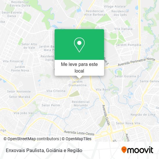Enxovais Paulista mapa