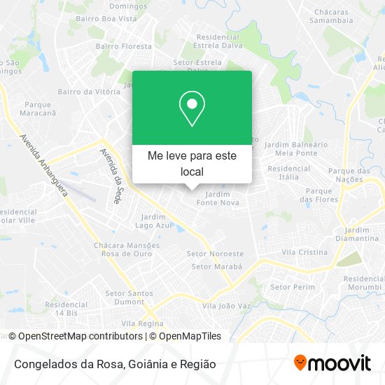 Congelados da Rosa mapa