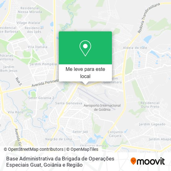 Base Administrativa da Brigada de Operações Especiais Guat mapa