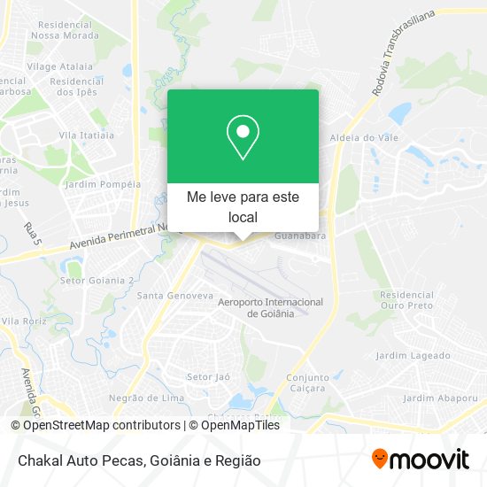 Chakal Auto Pecas mapa