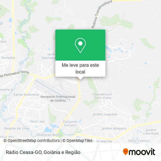 Rádio Ceasa-GO mapa