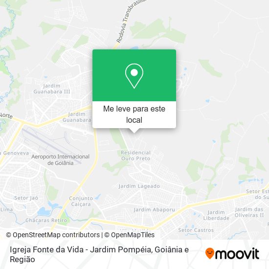 Igreja Fonte da Vida - Jardim Pompéia mapa