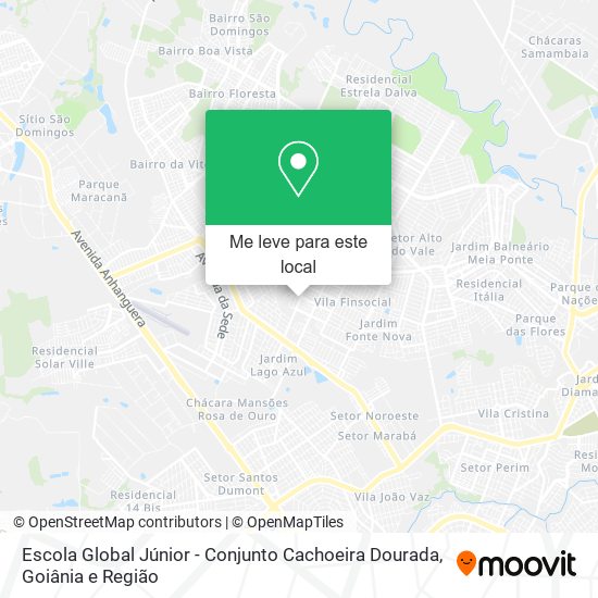 Escola Global Júnior - Conjunto Cachoeira Dourada mapa