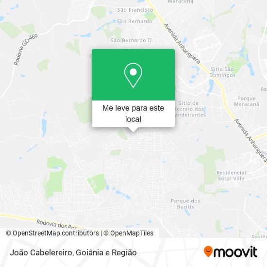 João Cabelereiro mapa