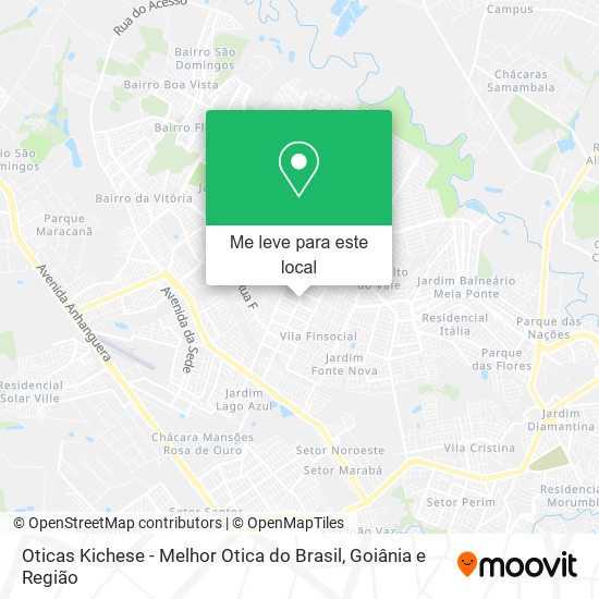 Oticas Kichese - Melhor Otica do Brasil mapa