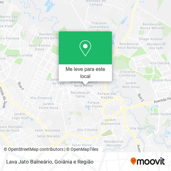 Lava Jato Balneário mapa