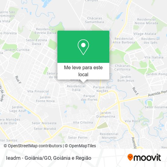 Ieadm - Goiânia/GO mapa