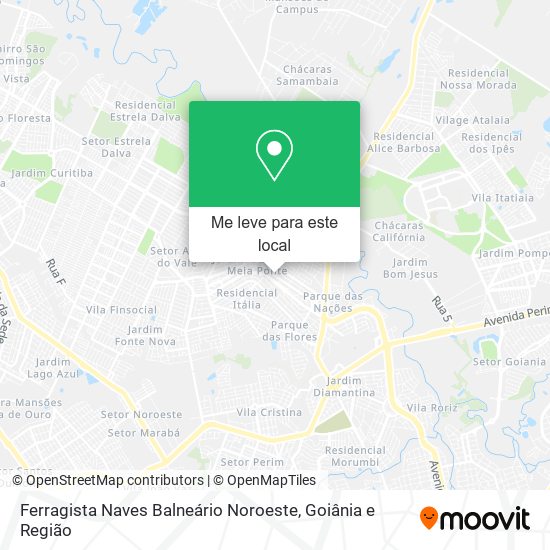 Ferragista Naves Balneário Noroeste mapa