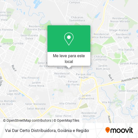 Vai Dar Certo Distribuidora mapa