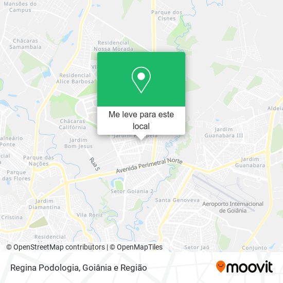 Regina Podologia mapa