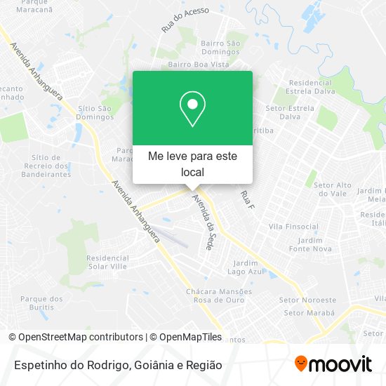 Espetinho do Rodrigo mapa