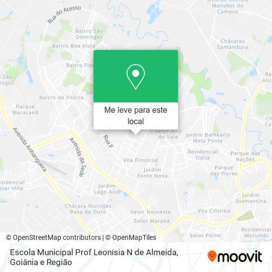 Escola Municipal Prof Leonísia N de Almeida mapa