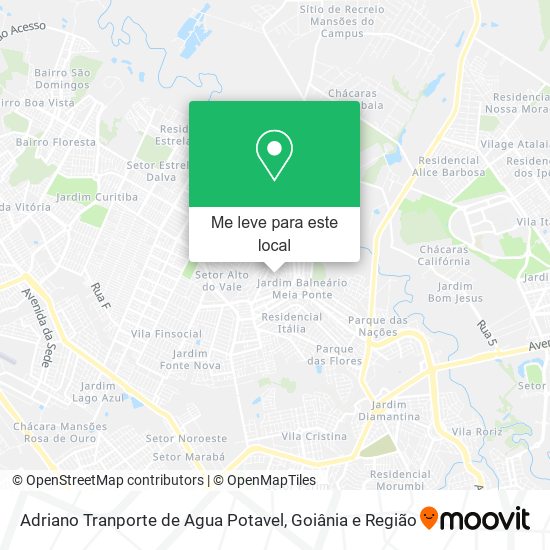Adriano Tranporte de Agua Potavel mapa