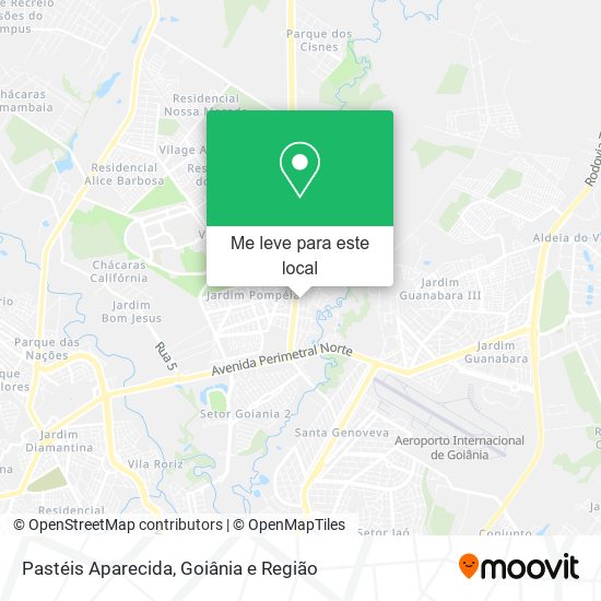 Pastéis Aparecida mapa