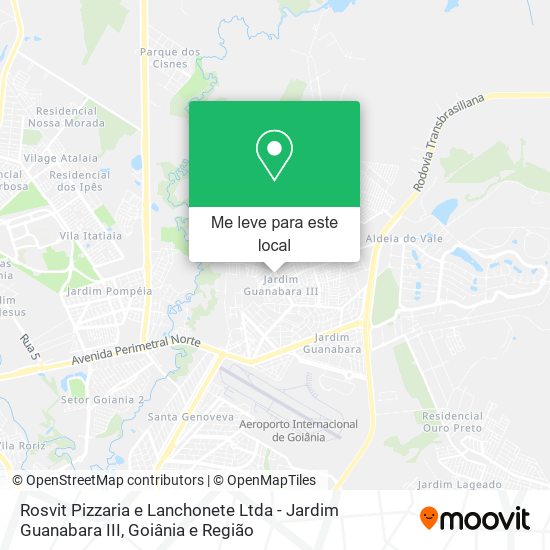 Rosvit Pizzaria e Lanchonete Ltda - Jardim Guanabara III mapa