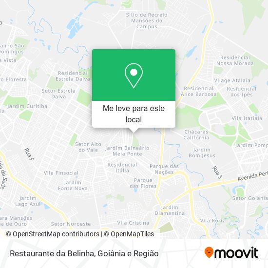 Restaurante da Belinha mapa