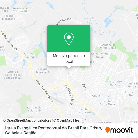 Igreja Evangélica Pentecostal do Brasil Para Cristo mapa